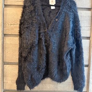 Muche & Muchette Fuzzy Eyelash Cardigan - NWOT - one size